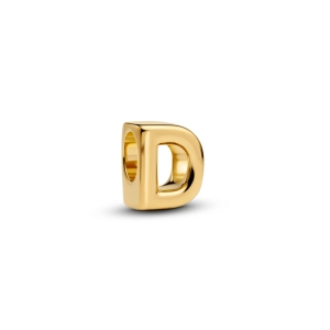 Pandora prívesok písmeno D pozlátené 14K zlatom