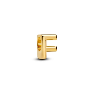 Pandora prívesok písmeno F pozlátené 14K zlatom