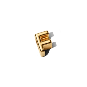 Pandora prívesok písmeno F pozlátené 14K zlatom