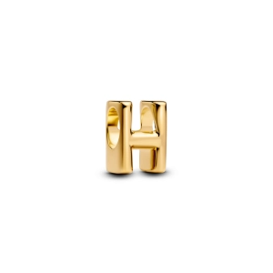 Pandora prívesok písmeno H pozlátené 14K zlatom