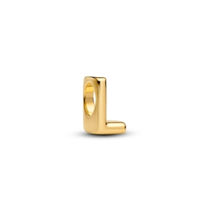 Pandora prívesok písmeno L pozlátené 14K zlatom
