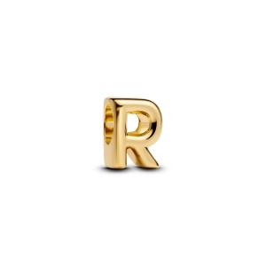 Pandora prívesok písmeno R pozlátené 14K zlatom