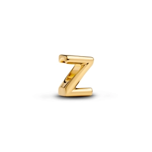 Pandora prívesok písmeno Z pozlátené 14K zlatom