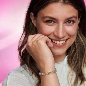 Dvojité stylingové očko s pavé, Pandora ME