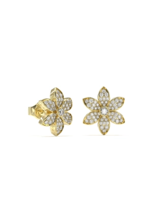 White Lotus náušnice GUESS | Zlatá farba