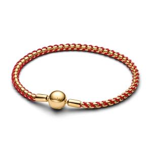 Pandora pletený náramok pozlátený 14k zlatom