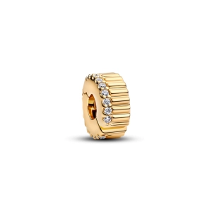 Pandora spona pozlátená 14K zlatom 